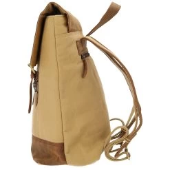 Dermata - Rucksack Canvas/Leder Kombination 39 Cm -Ausgewählte Modetaschengeschäfte 2842 n b3