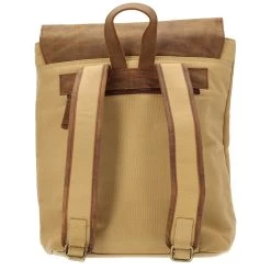 Dermata - Rucksack Canvas/Leder Kombination 39 Cm -Ausgewählte Modetaschengeschäfte 2842 n b4