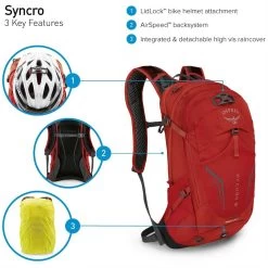 Osprey Syncro 12 - Fahrradrucksack 46 Cm -Ausgewählte Modetaschengeschäfte 5 051 1 0 b10
