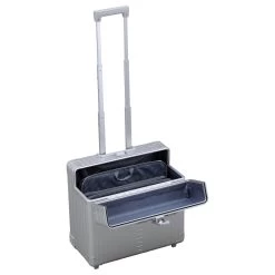 Aleon 17 - 2-Rollen-Businesstrolley 42 Cm -Ausgewählte Modetaschengeschäfte Aleon Aleon Aluminium Vertikal Businesstrolley 17 quot 42 cm platinum 1700120 PL 4
