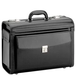 D&N Business & Travel - Pilotenkoffer Leder 46 Cm