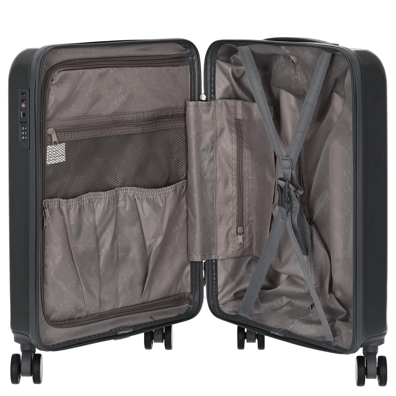 D&N Travel Line 2500 - 4-Rollen-Kabinentrolley S 55 Cm 8 D&N Travel Line 2500 - 4-Rollen-Kabinentrolley S 55 Cm – Bild 6