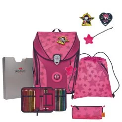 DerDieDas ErgoFlex Max Superflash Neon - Schulranzen Set 5tlg. 950g