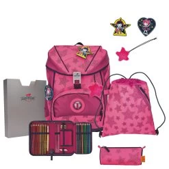 DerDieDas ErgoFlex Superflash Neon - Schulranzen Set 5tlg. 800g