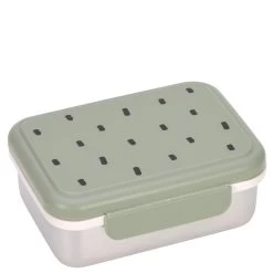 LÄSSIG Lunchbox Stainless Steel Happy Prints 18 Cm - Brotzeitbox