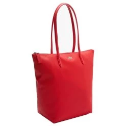 Lacoste L.12.12 Concept Shopping Bag - Shopper 35 Cm -Ausgewählte Modetaschengeschäfte Lacoste L 12 12 Concept Vertikale Tote Bag mit Rei verschluss Kunststoff 35 cm haut rouge NF1890PO 883 3