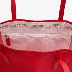 Lacoste L.12.12 Concept Shopping Bag - Shopper 35 Cm -Ausgewählte Modetaschengeschäfte Lacoste L 12 12 Concept Vertikale Tote Bag mit Rei verschluss Kunststoff 35 cm haut rouge NF1890PO 883 4