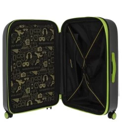 Mandarina Duck Logoduck+ - 4-Rollen-Trolley 74 Cm L Erw. -Ausgewählte Modetaschengeschäfte Mandarina Duck Logoduck 4 Rollen Trolley 74 cm L erw gray amp lime SZV33 A19 6