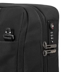 Piquadro Brief 2 - 2-Rollen Businesstrolley 40 Cm -Ausgewählte Modetaschengeschäfte Piquadro schmaler Computertrolley aus rezykliertem Stoff black BV4729BR2 N 3